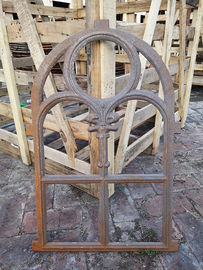 Decorative window frame reclaimed arched cast iron windows antique furniture