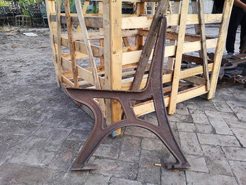 Durable Outdoor Garden Cast Iron Bench Ends Armrest For Public Park