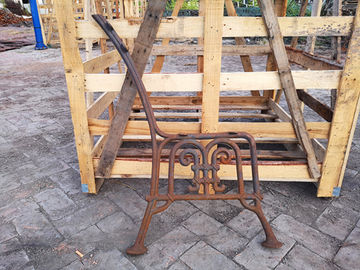 Park Furniture Cast Iron Bench Ends Durable For Garden Decoration
