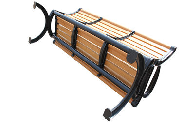 Durable Outdoor Cast Iron Decor , Wood Cast Iron Bench Ends For Public Places