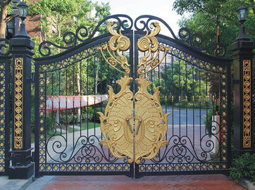 Wrought Iron Cast Iron Decor Security Entrance Cast Iron Garden Gate Tree Shaped For Home Ornaments