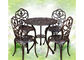 Vintage Metal Stool Cast Iron Table And Chairs Powder Coated And Painting