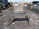 Modern Cast Iron Table And Chairs With Antique Bronze Color Cast Iron Outdoor Dining Set