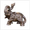 Character Ornaments Antique Bronze Elephant Statue For Home / Garden