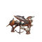 Classical European Cast Iron Animal Statues For Outdoor / Indoor