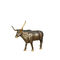 Classical Cast Iron Animal Statues Cattle Shape For Home / Garden Ornament