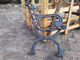Antique OutdoorCast Iron Bench Ends For Garden Chair , Iron Park Bench Ends