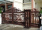 Galvanized &amp; Powder Coated Wrought Iron Fence Gate / Iron Garden Gate