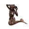 Cast Iron Metal Mermaid Statue Hand Made Folk Art Style Antique Angel Statues