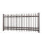 Fancy Designed Solid Decorative Wrought Iron Fence For Yard , Paint Coating