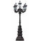 Twin Head Sand Cast Iron Lamp Post Decorative Street Lamp Post Pole