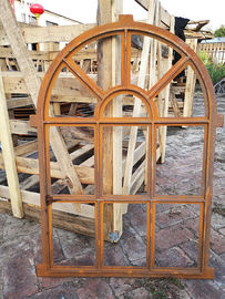 Arched Mirror Cast Iron Windows For Garden Standard Size Antique Metal Windows