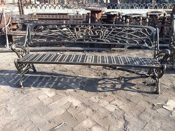 Casual Outdoor Antique Elegant Metal Bench Seat For Park Decoration