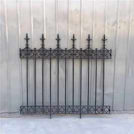 Classical Street Decorative Rod Iron Fence Powder Coated Cast Iron Garden Fence