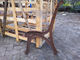 Long Outdoor Wooden Cast Iron Bench Seat Ends For Street Furniture
