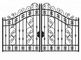 Outdoor Sliding Grill Cast Iron Driveway Gates For House Double Entry